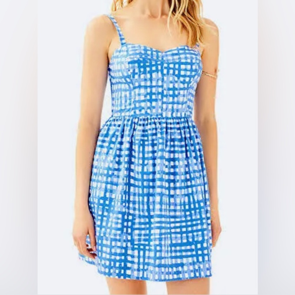 Lilly Pulitzer Blue Gingham Dress